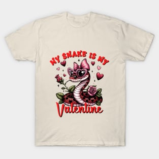 Serpentine Love: Reptile Valentine's Day T-Shirt